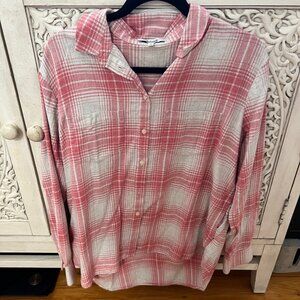 CLOSE OUT SALE Madewell Flannel 100% Cotton Button Down - Medium